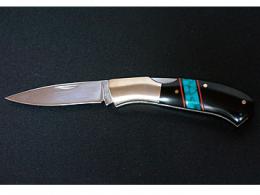 Custom knife Magnum series My Carta Turquoise