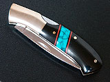 Custom knife Magnum series My Carta Turquoise