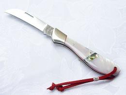 Custom florist knife Melitta FS120H pearl shell